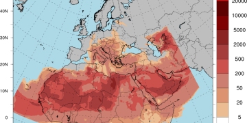 Η αφρικανική σκόνη ήρθε και θα μείνει – Xάρτες με τη διασπορά Η αφρικανική σκόνη ήρθε και θα μείνει – Xάρτες με τη διασπορά