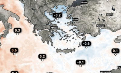 Οι χαμηλότερες θερμοκρασίες στο Αιγαίο από τον μέσο όρο της εποχής